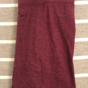 PINK burgundy full length leggings